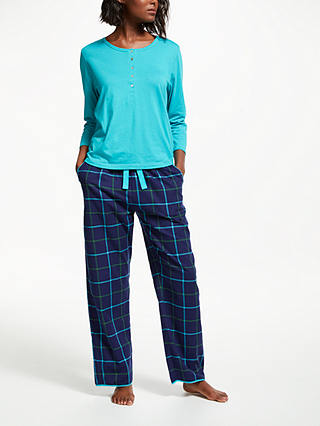 John Lewis & Partners Henley 3/4 Sleeve Jersey Pyjama Top