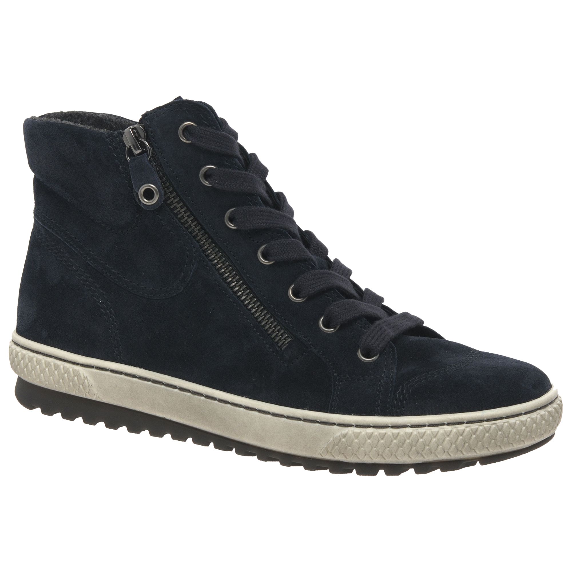 Gabor Bulner Wide High Top Lace Up Trainers at John Lewis & Partners