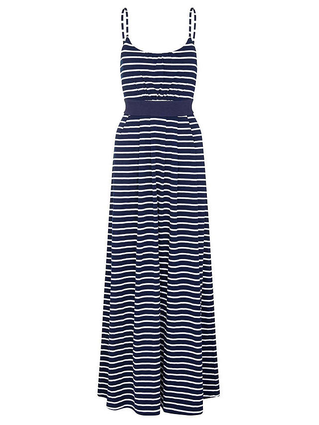 Yumi Nautical Stripe Maxi Dress, Navy