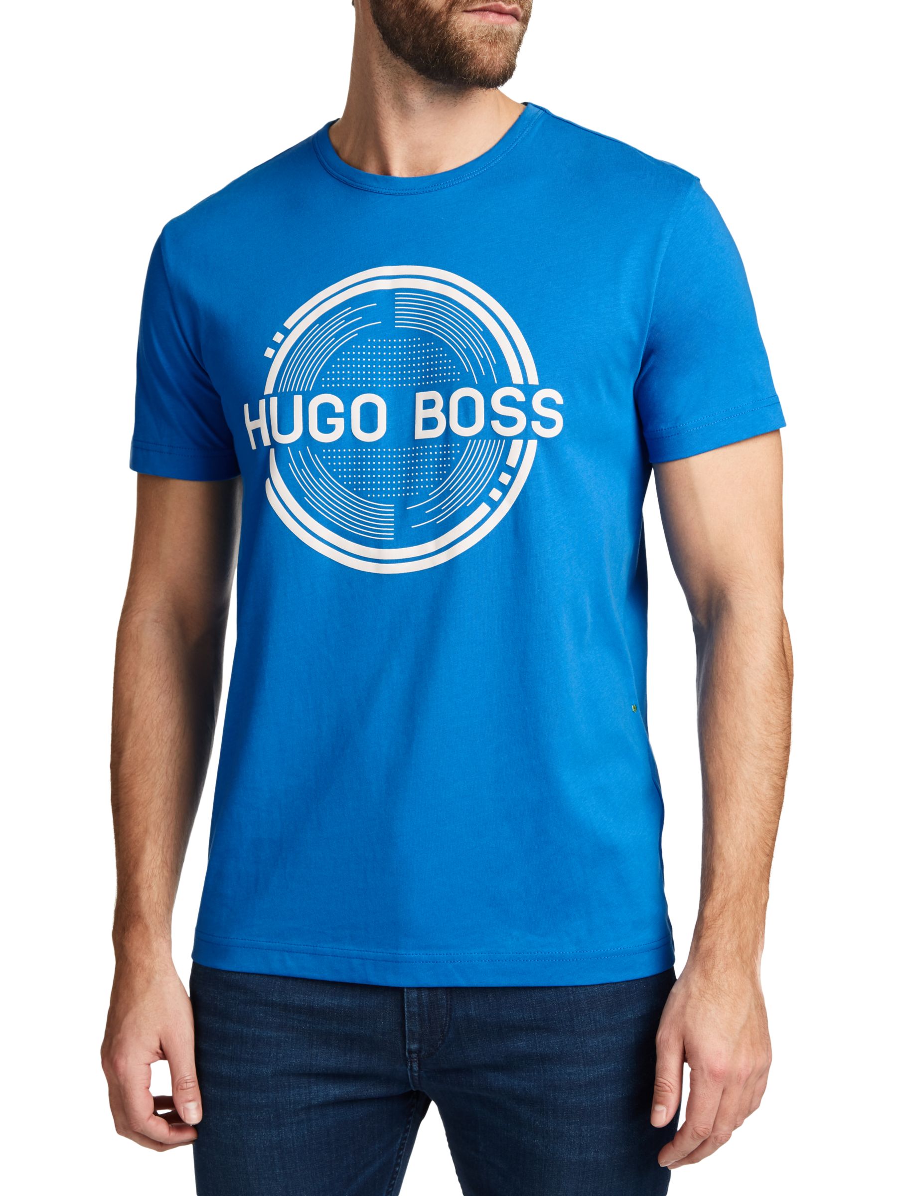 BOSS Short Sleeve Brand Printed T-Shirt 