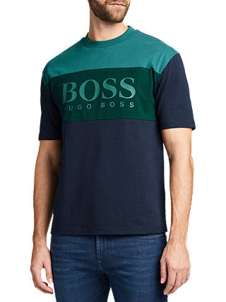 BOSS T-Bold Colour Block Logo T-Shirt