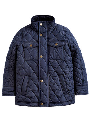 Little Joule Boys' Stafford Quilted Jacket, Navy