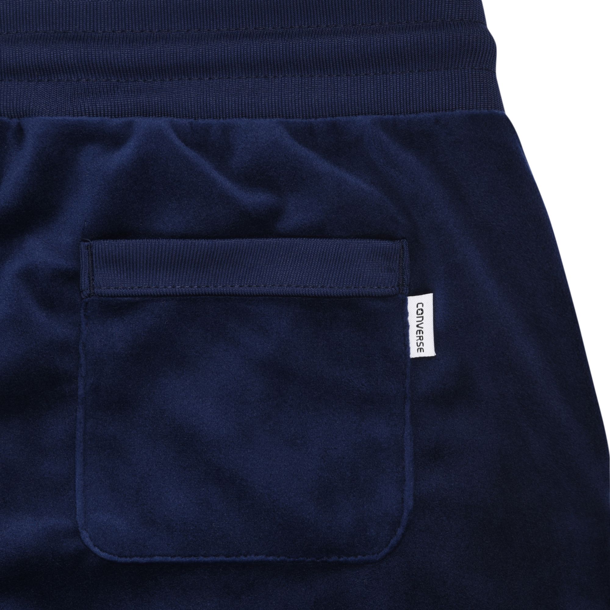 navy velour joggers