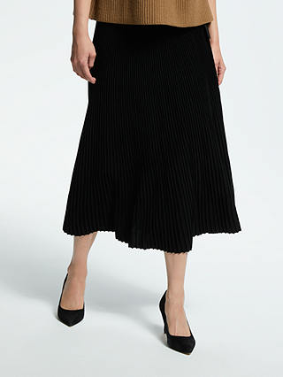 Weekend MaxMara Pleated Skirt, Black