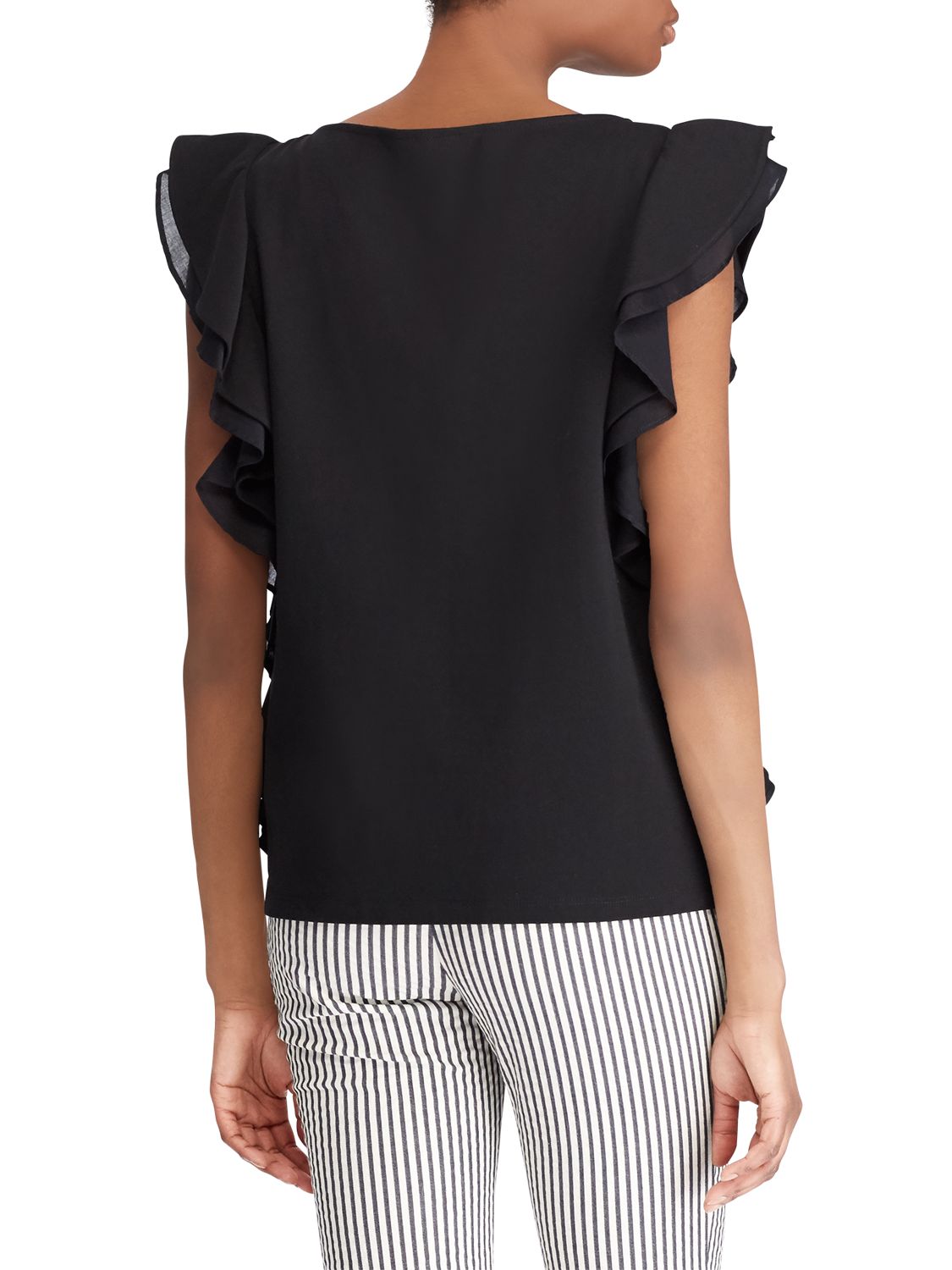 ralph lauren ruffle top