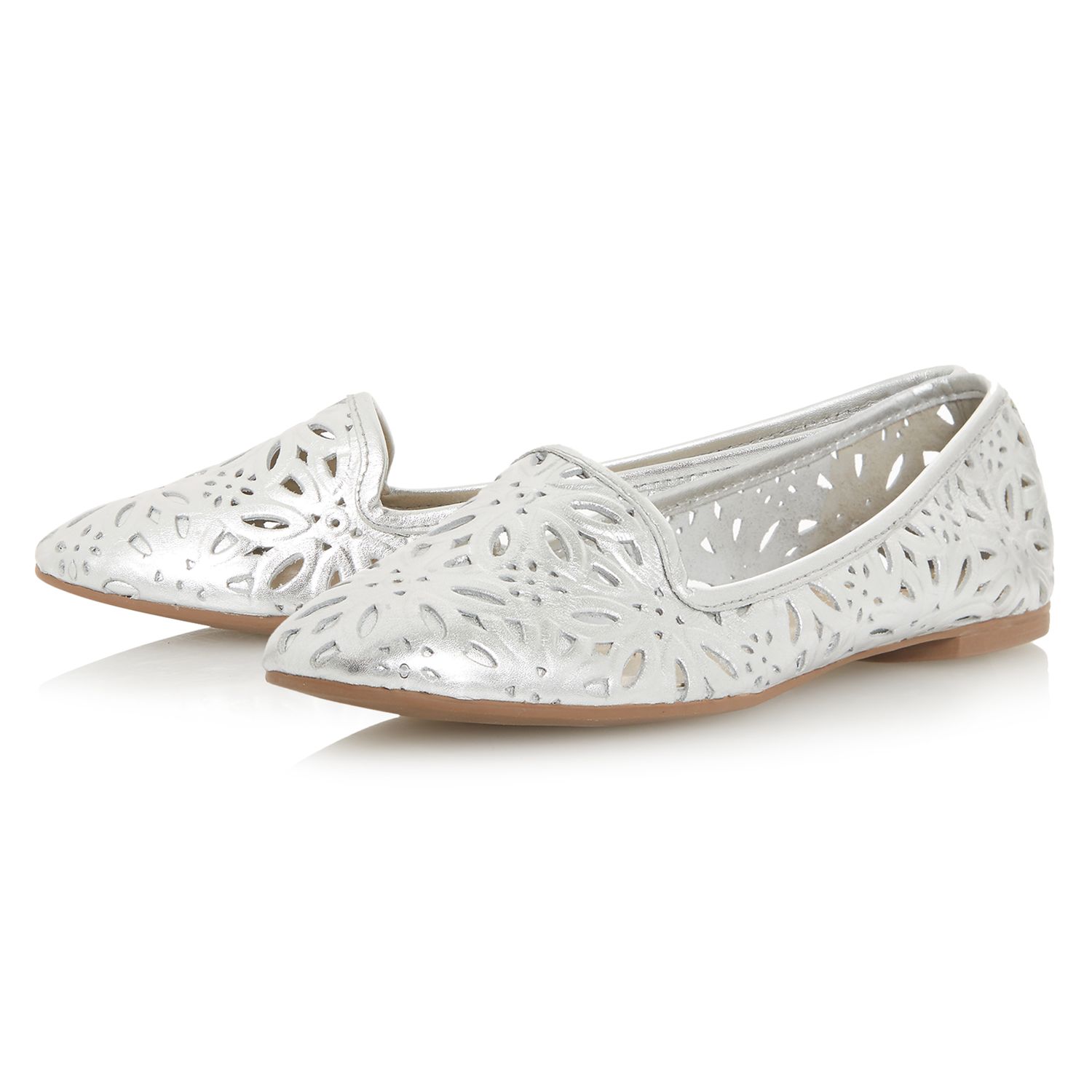 Dune Galatia Cutout Flat Pumps