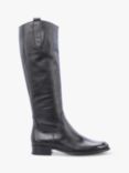Gabor Brook Slim Fit Leather Low Block Heeled Knee High Boots