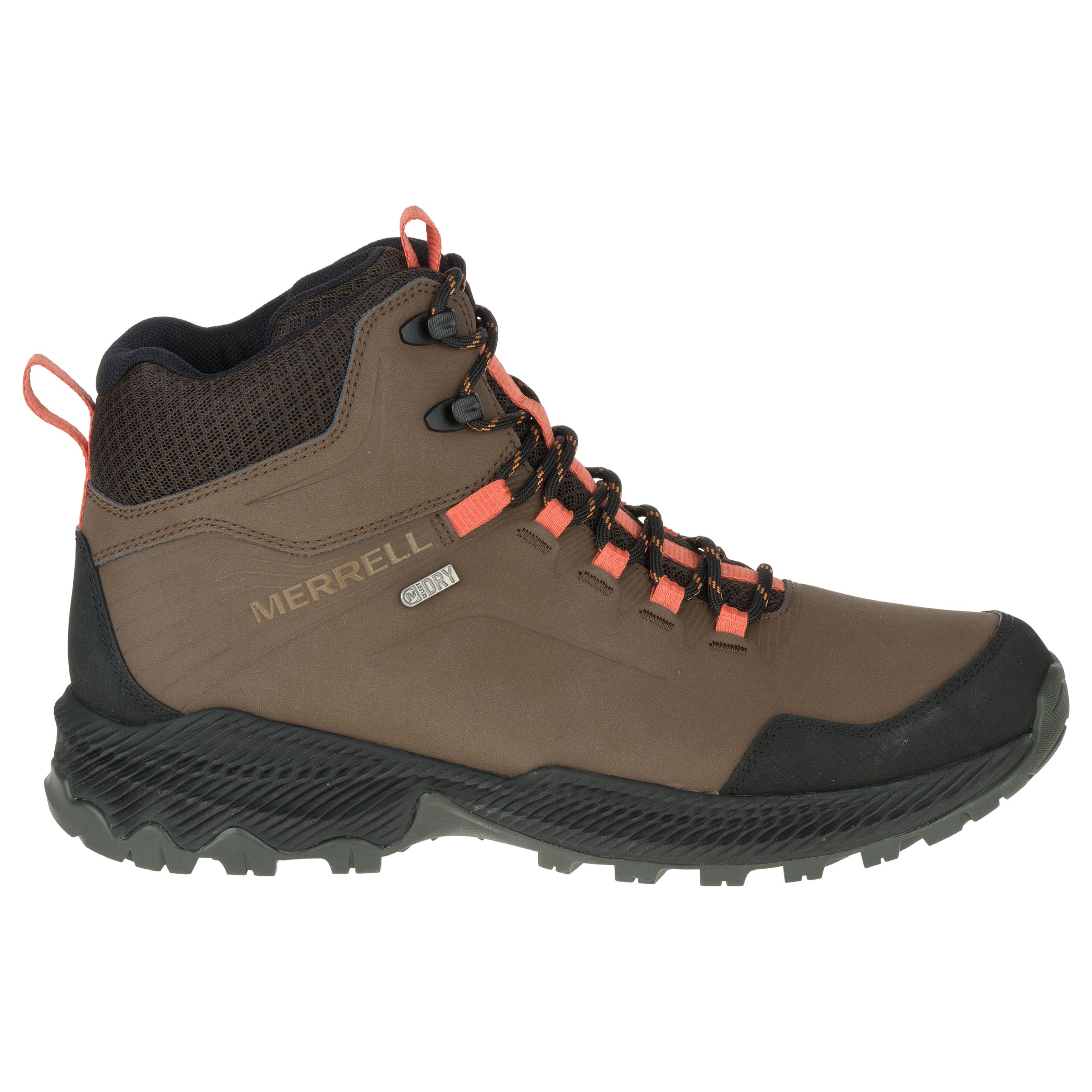 Merrell Forestbound Mid Waterproof Men's Walking Boots, Dark Earth at ...