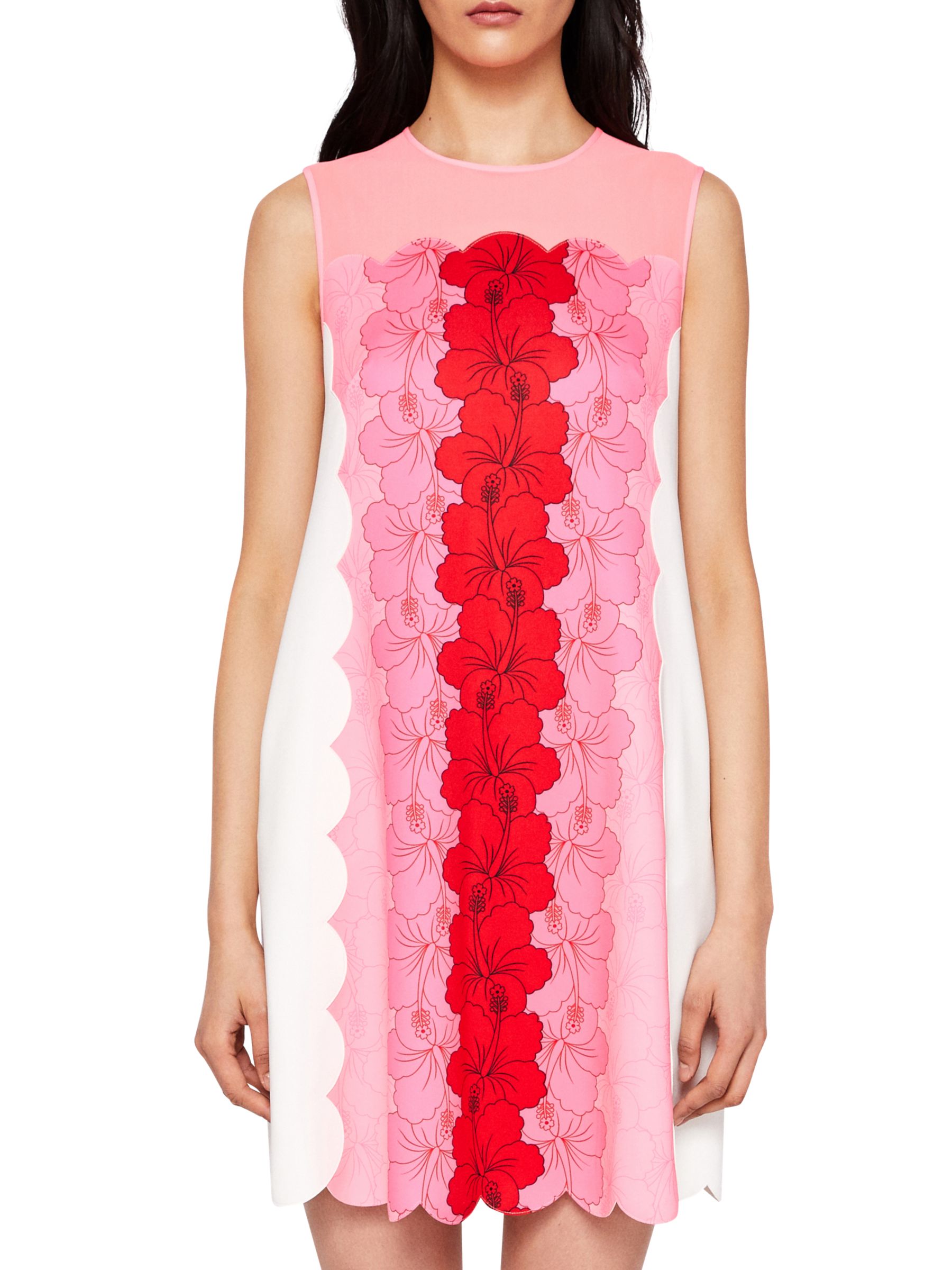 ted baker neon pink dress