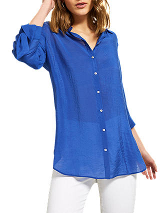 Mint Velvet Georgette Shirt, Azure