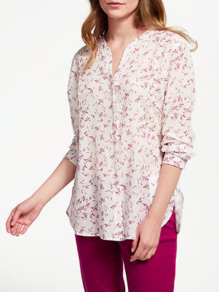 Gerry Weber Blossom Print Shirt, Ecru/Lilac