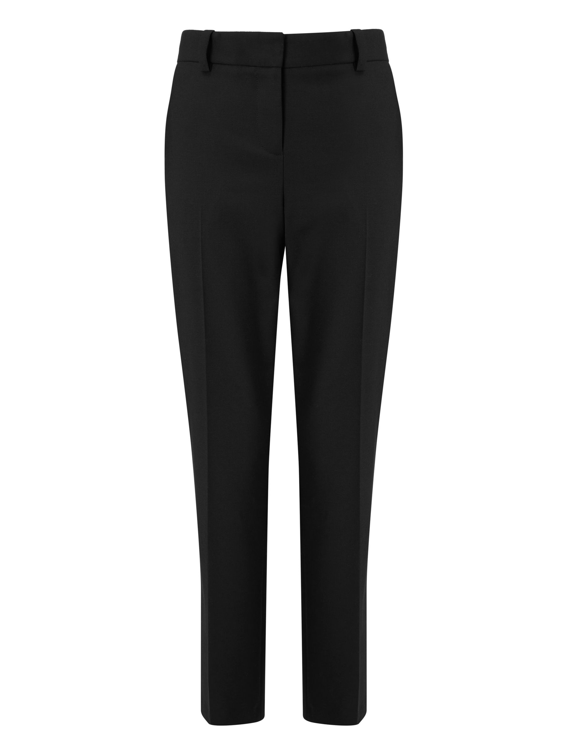 black slim leg tailored trousers