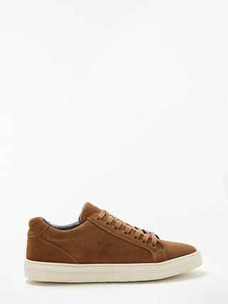 John Lewis & Partners Clapton Suede Cupsole Trainers, Brown