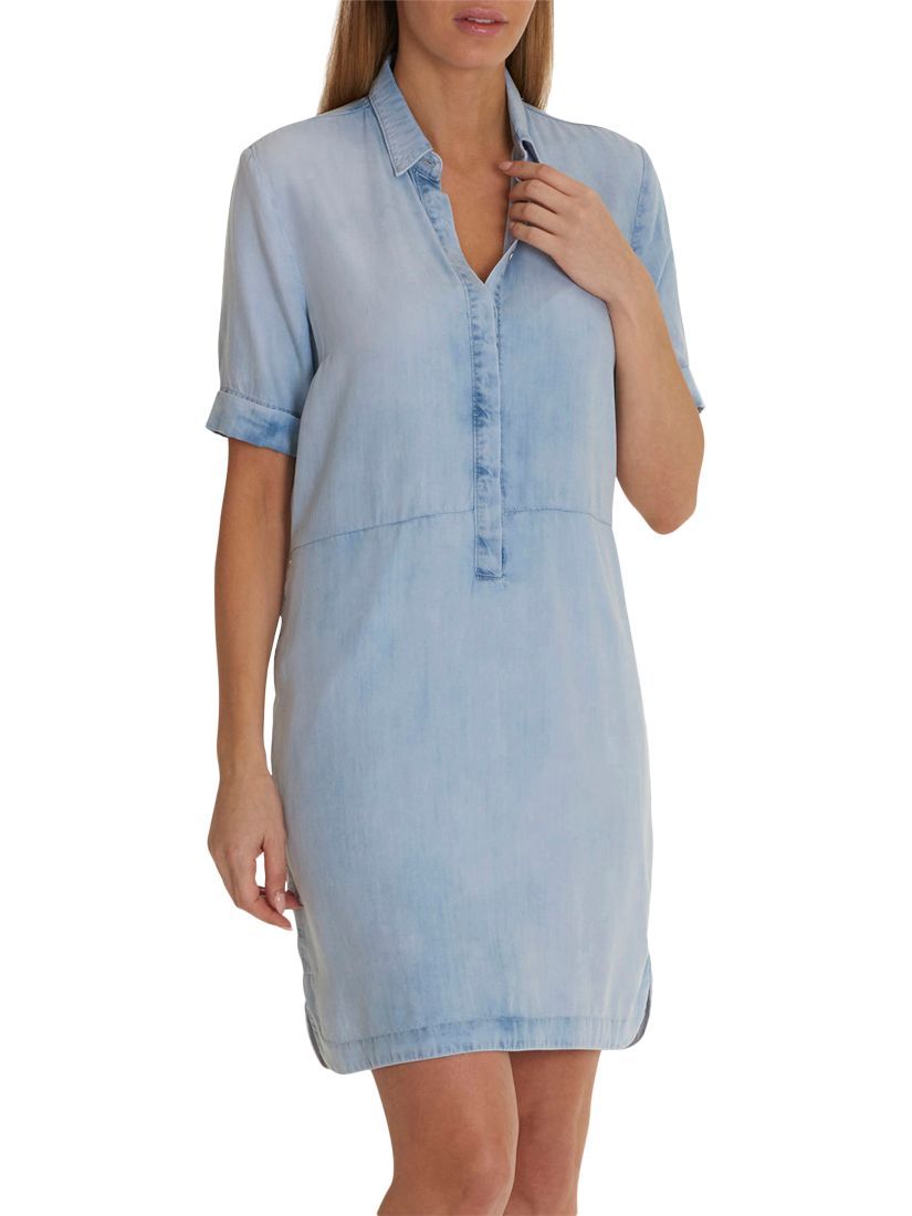 Betty Barclay Denim Shirt Dress, Blue Bleached Denim