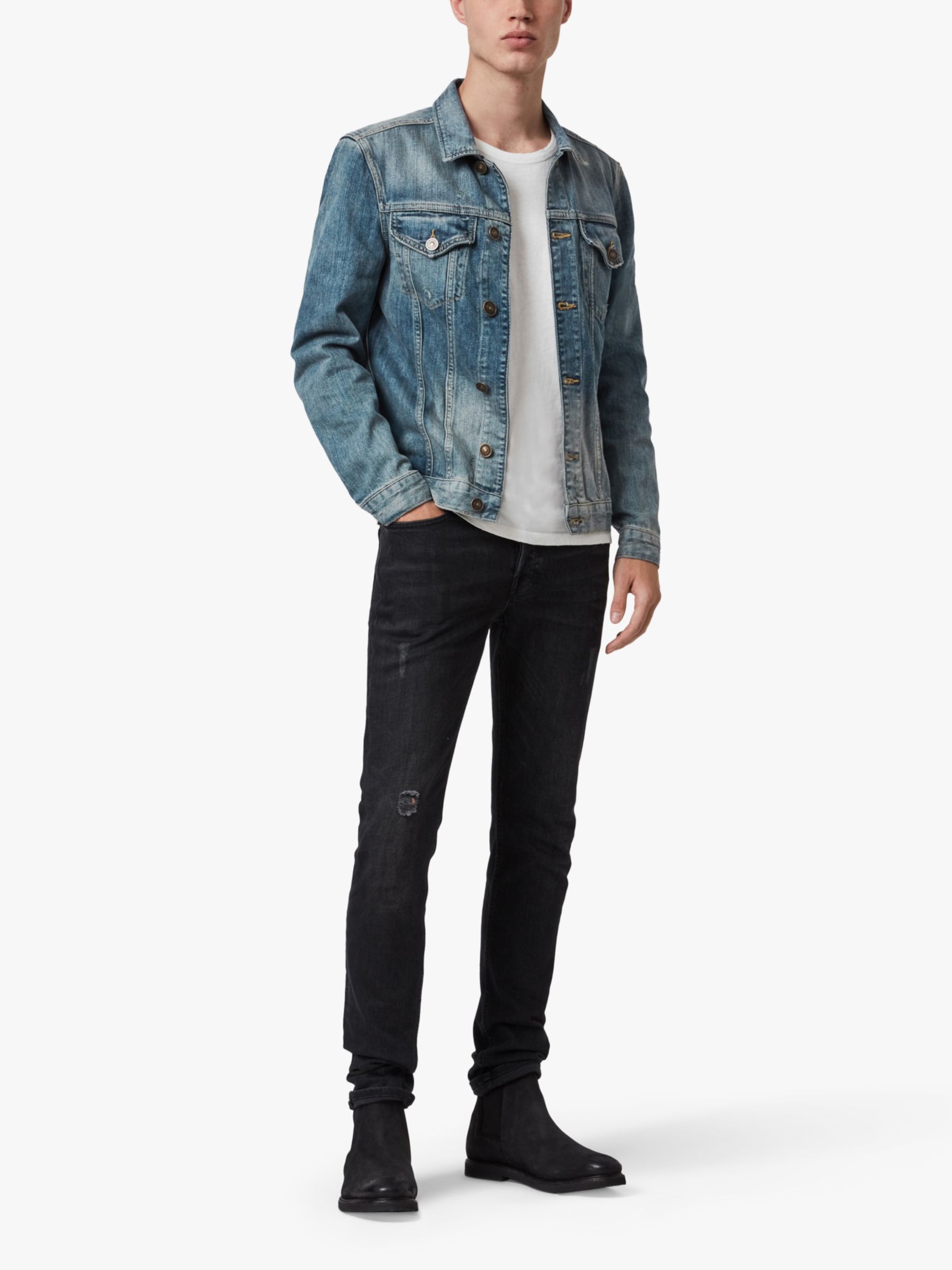 AllSaints Inverness Denim Jacket, Indigo