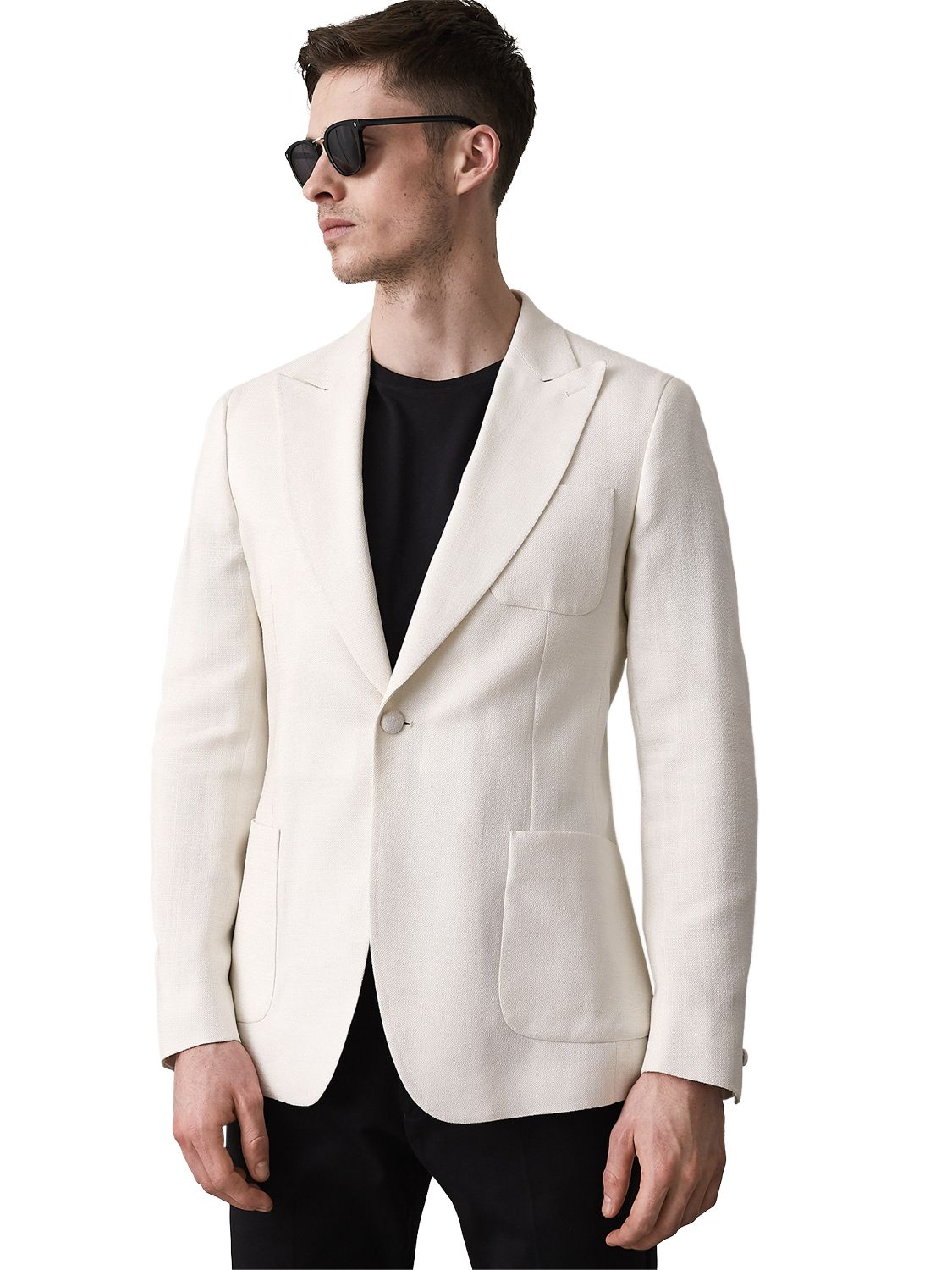 Reiss Sereno Slim Fit Blazer, White