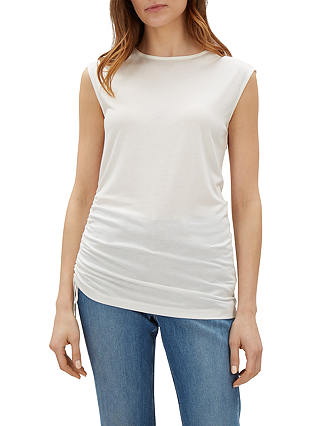 Jaeger Slouchy Jersey Top, Ivory