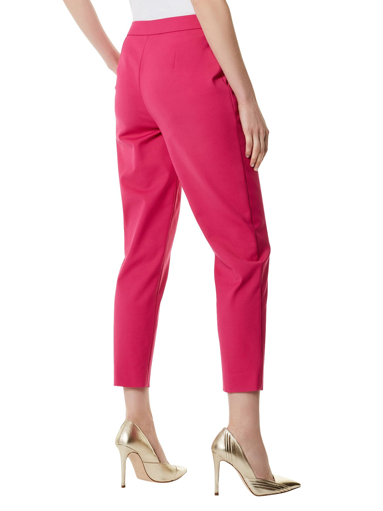 Karen Millen Tailoring Trousers, Hot Pink at John Lewis & Partners