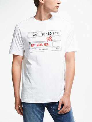 Diesel T-Just Short Sleeve T-Shirt, White