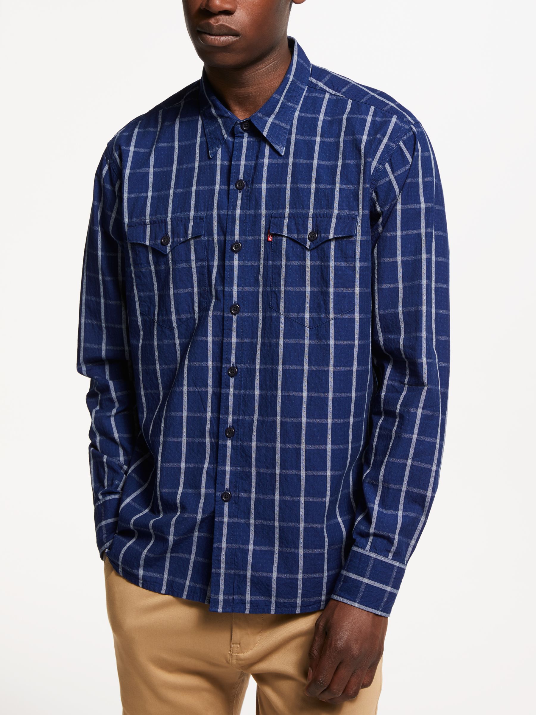 Levi's Barstow Western Check Shirt, Blue