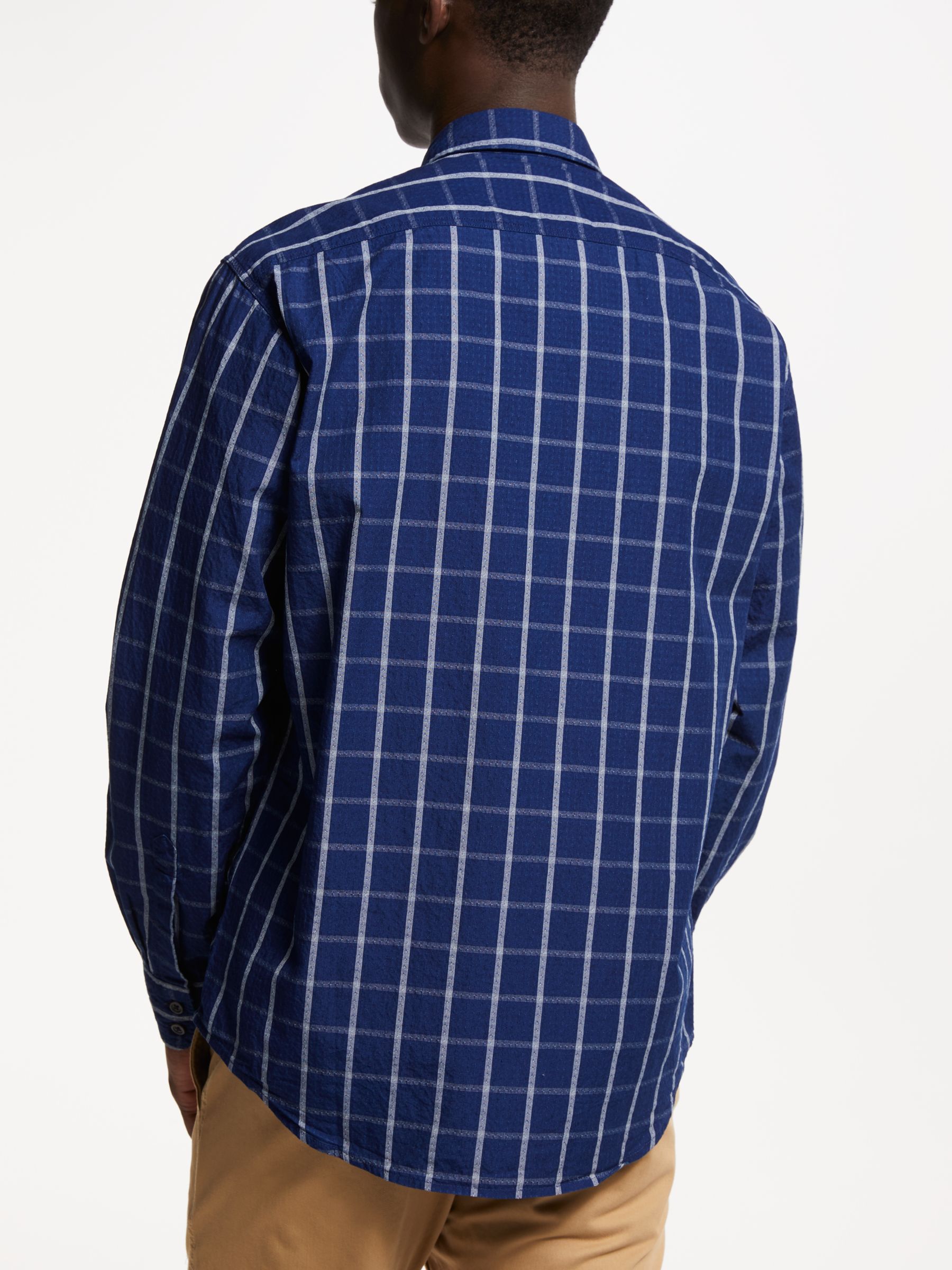 Barstow Western Check Shirt, Blue 