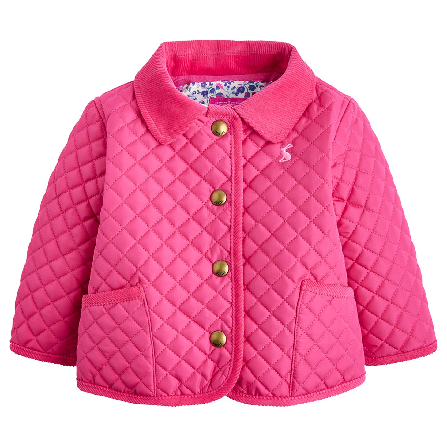 Baby Joule Mabel Quilted Jacket, Pink