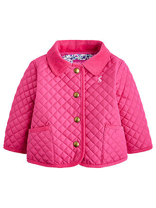 Baby Joule Mabel Quilted Jacket, Pink
