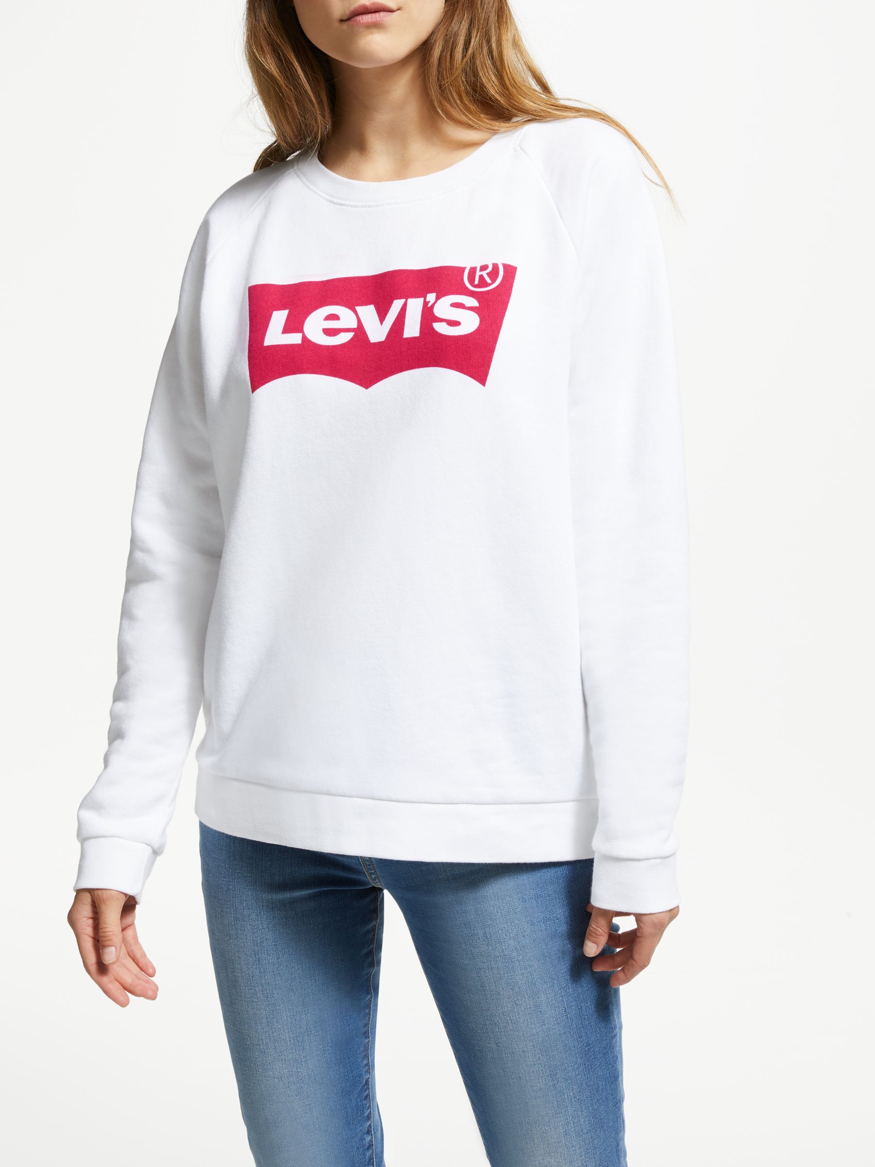 levi white hoodie women's