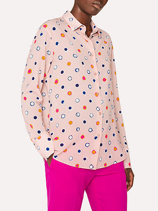 PS Paul Smith Scribble Spot Print Shirt, Pink