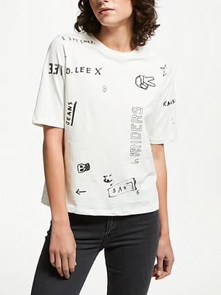 Lee Short Sleeve Graphic T-Shirt, Cloud Dancer