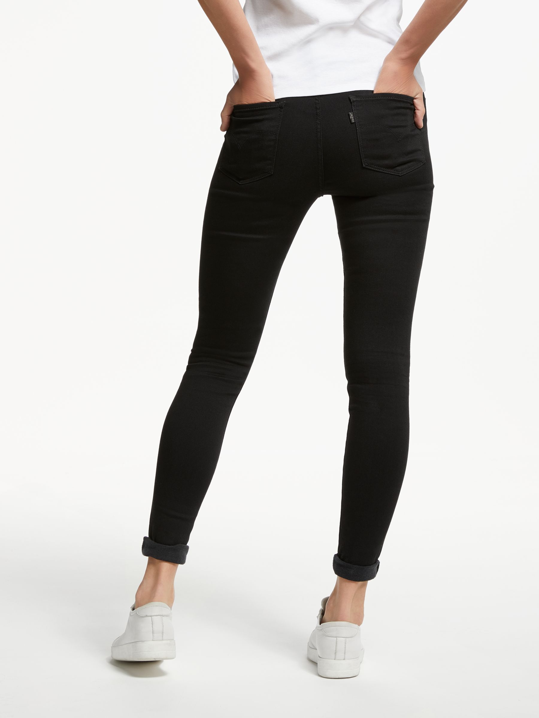 Levi's 720 High Rise Super Skinny Jeans, Black Galaxy, W27/L30