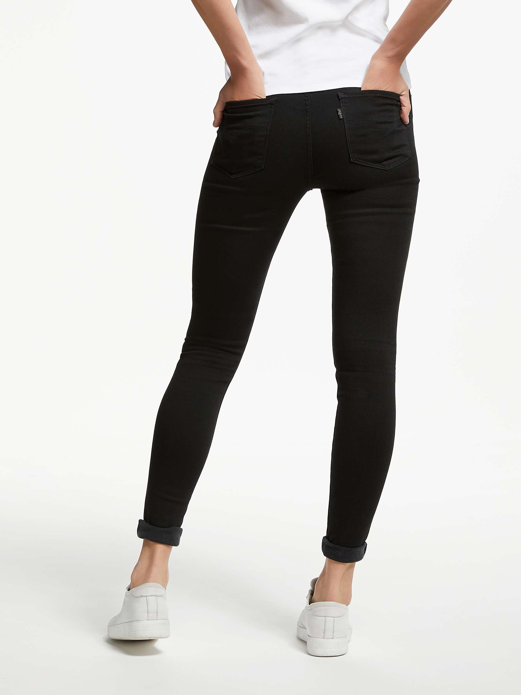 Levi's 720 High Rise Super Skinny Jeans, Black Galaxy at John Lewis &  Partners