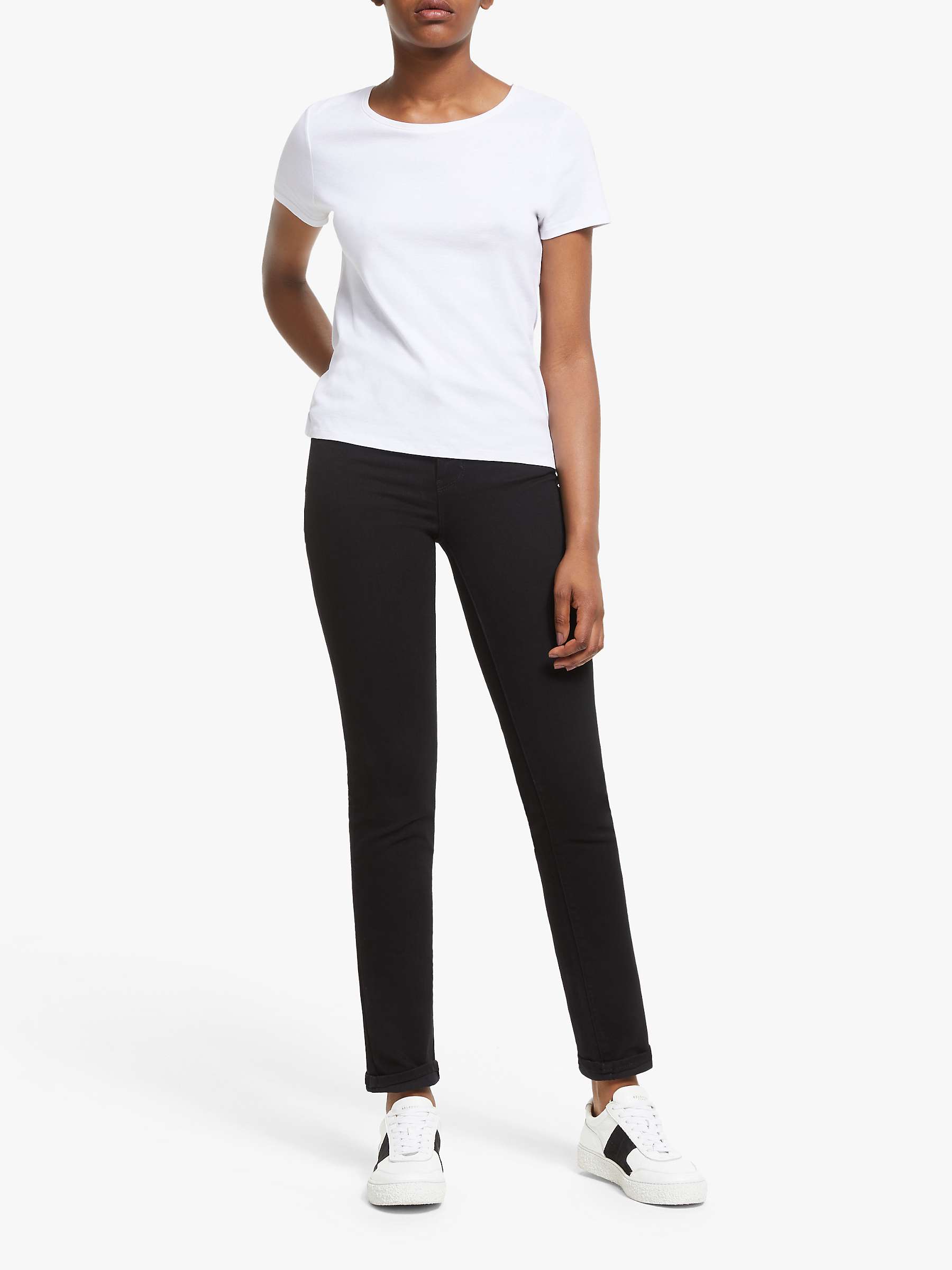 Buy Levi's 724 High Rise Straight Jeans, Black Sheep Online at johnlewis.com
