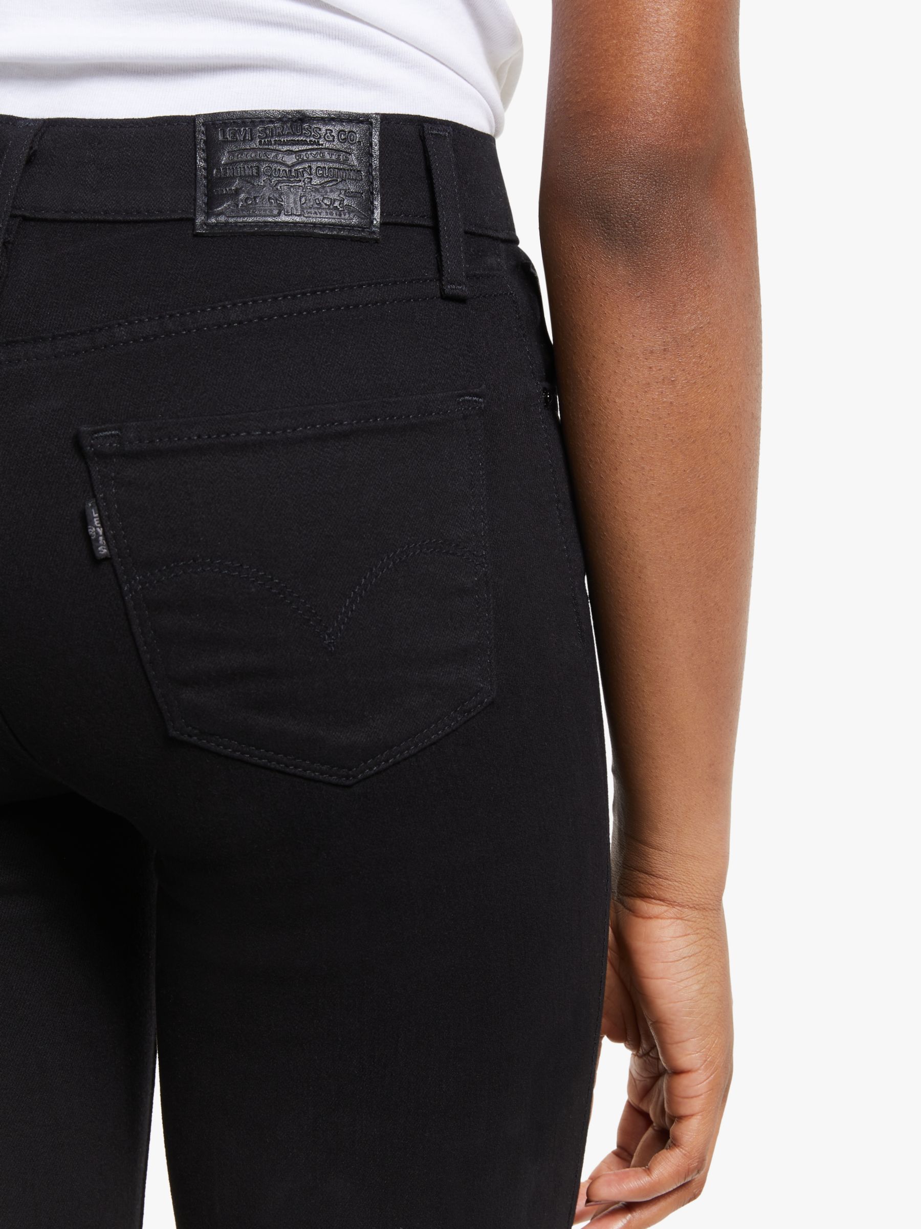 Buy Levi's 724 High Rise Straight Jeans, Black Sheep Online at johnlewis.com