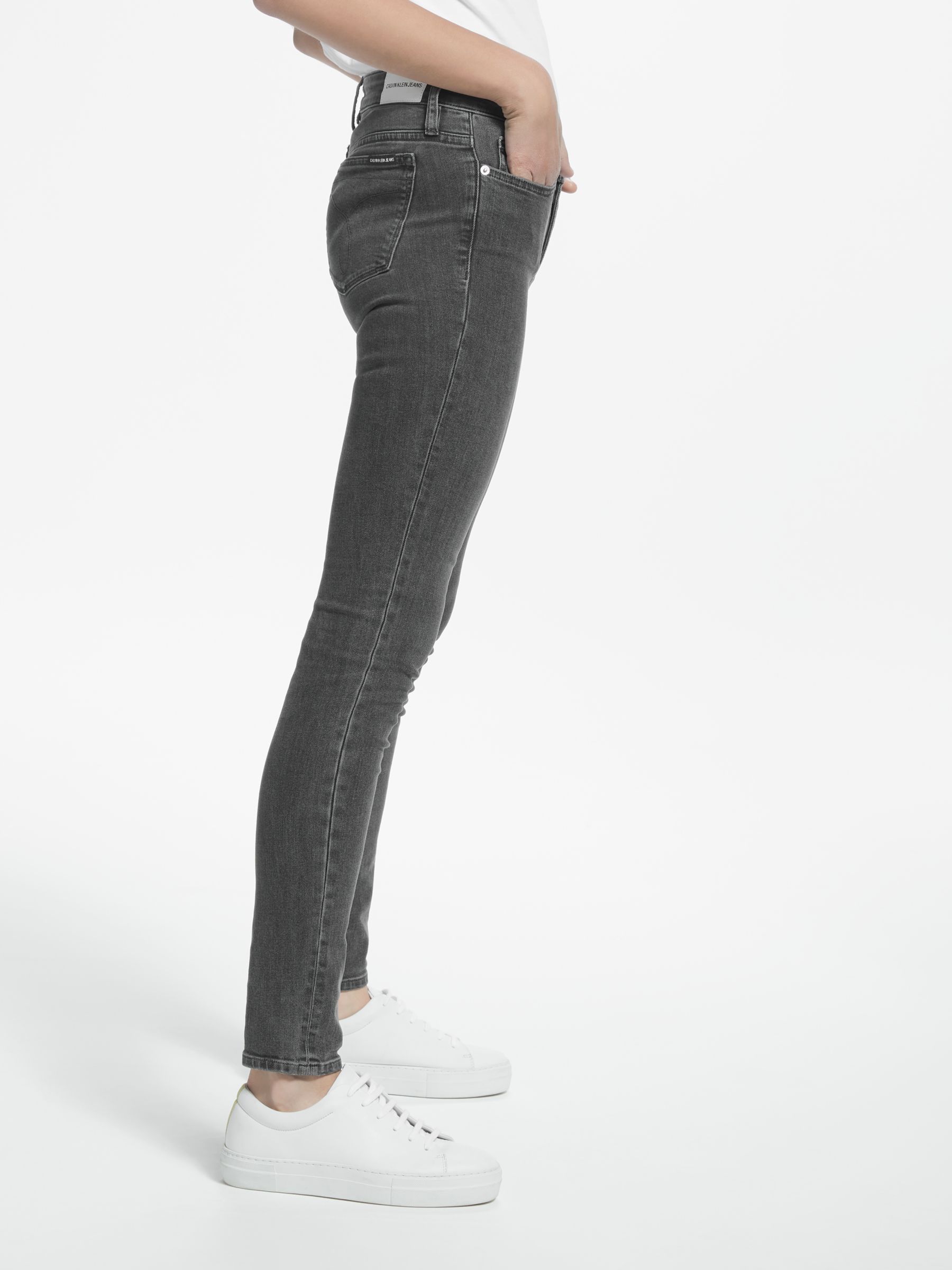 super skinny grey jeans