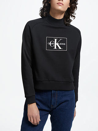 Calvin Klein Outline Logo Sweatshirt, CK Black