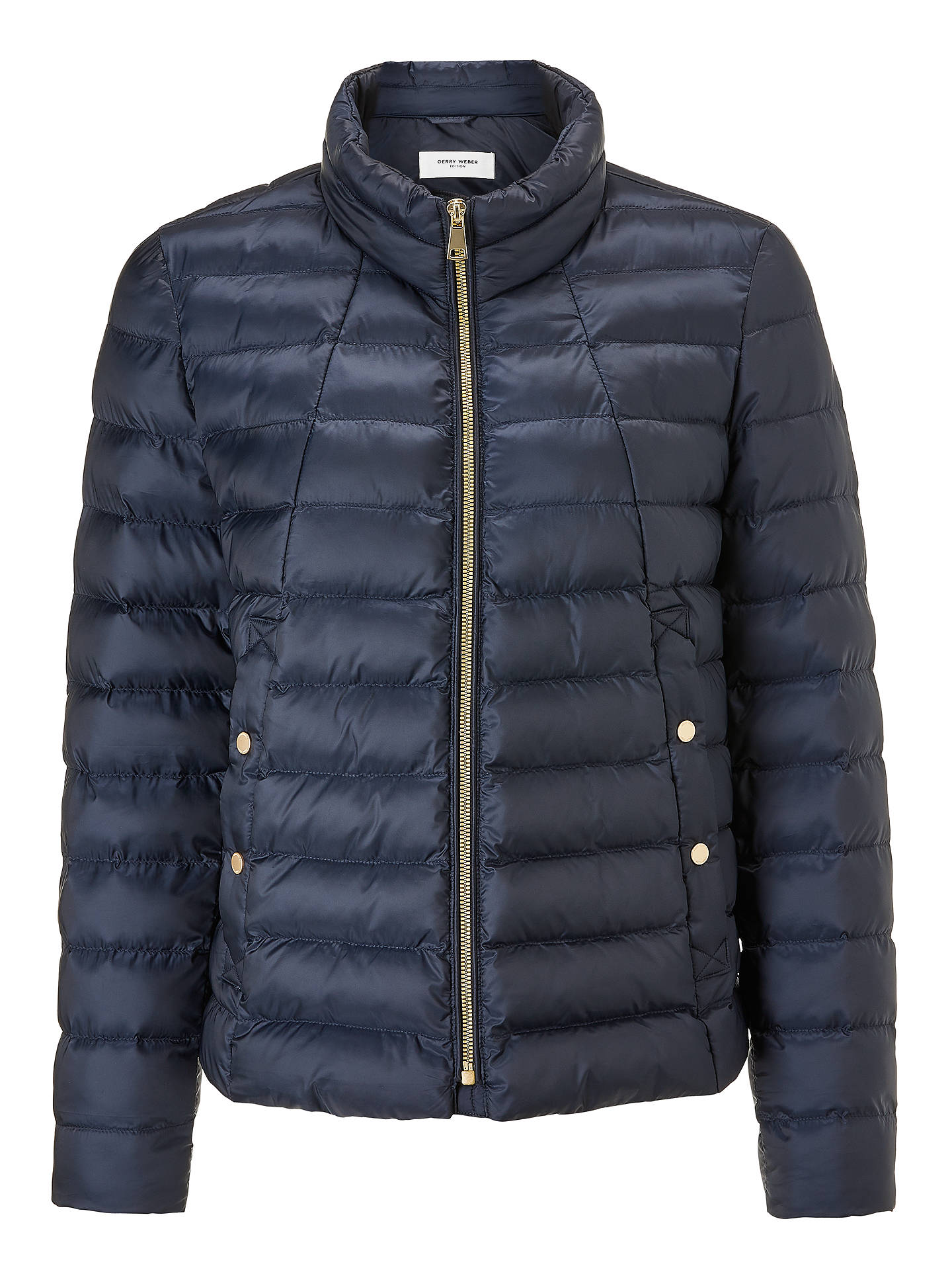 Gerry Weber Quilted Jacket, Navy at John Lewis & Partners