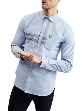 Lyle & Scott Long Sleeve Stripe Shirt, Blue