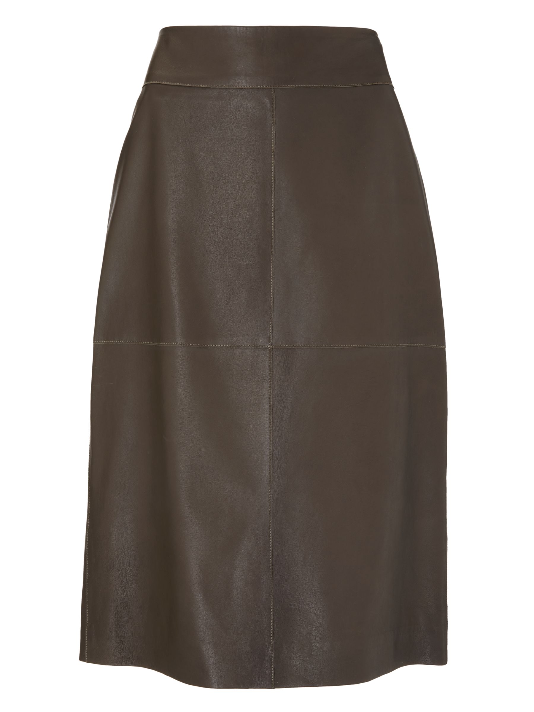 Modern Rarity Leather Skirt, Iron at John Lewis & Partners