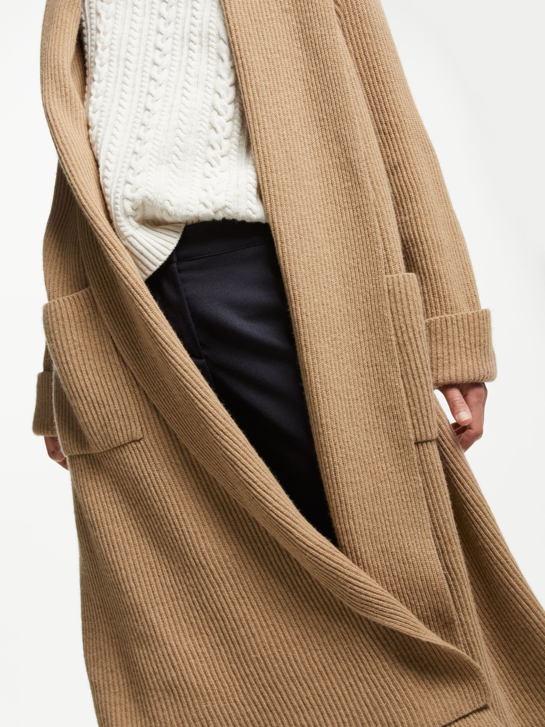 Weekend Maxmara Angizia Wool Coatigan Camel At John Lewis Partners