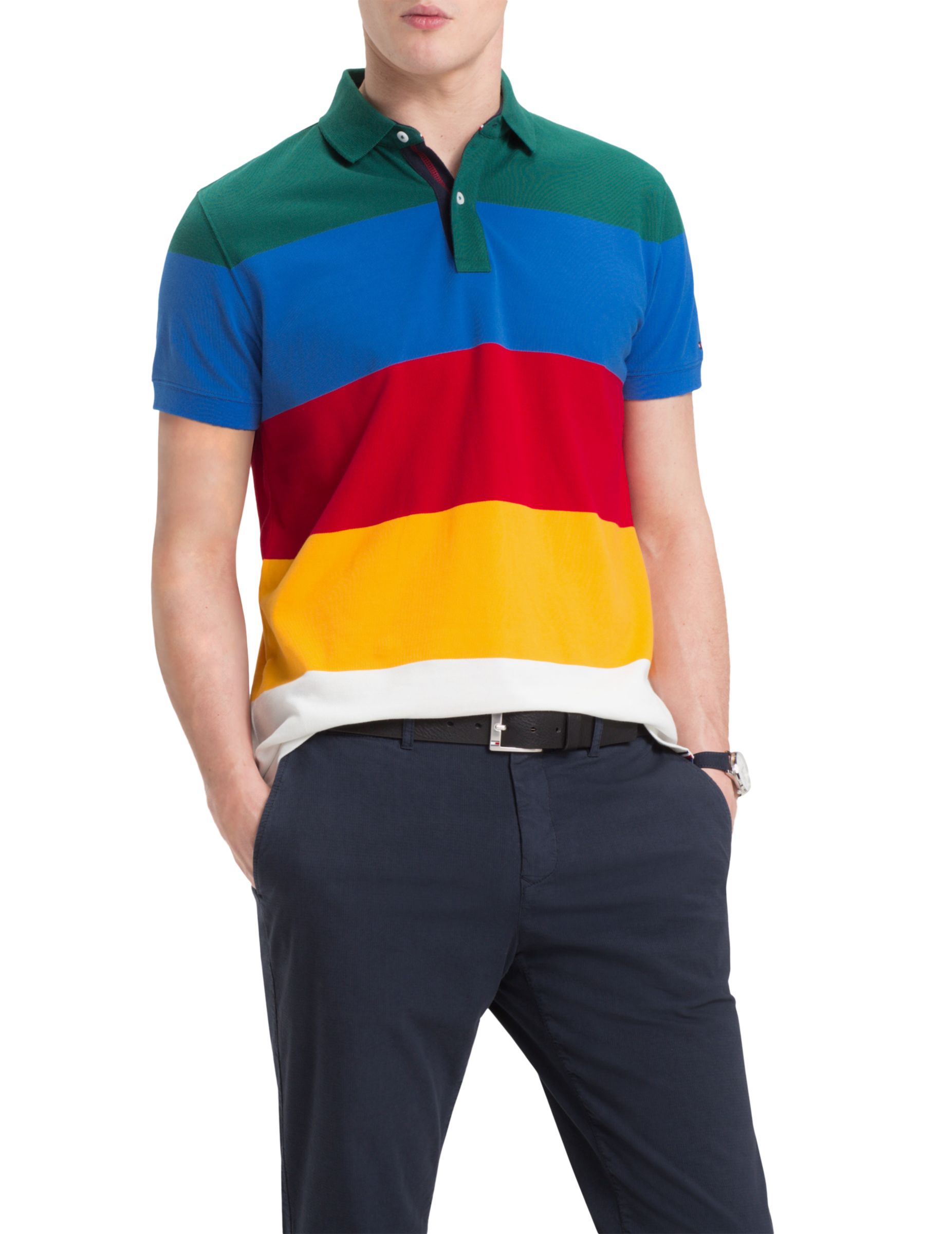 tommy hilfiger colour block shirt