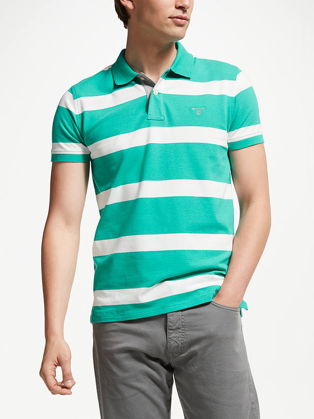 Gant Rugby Polo T-Shirt with Contrasting Stripes 
