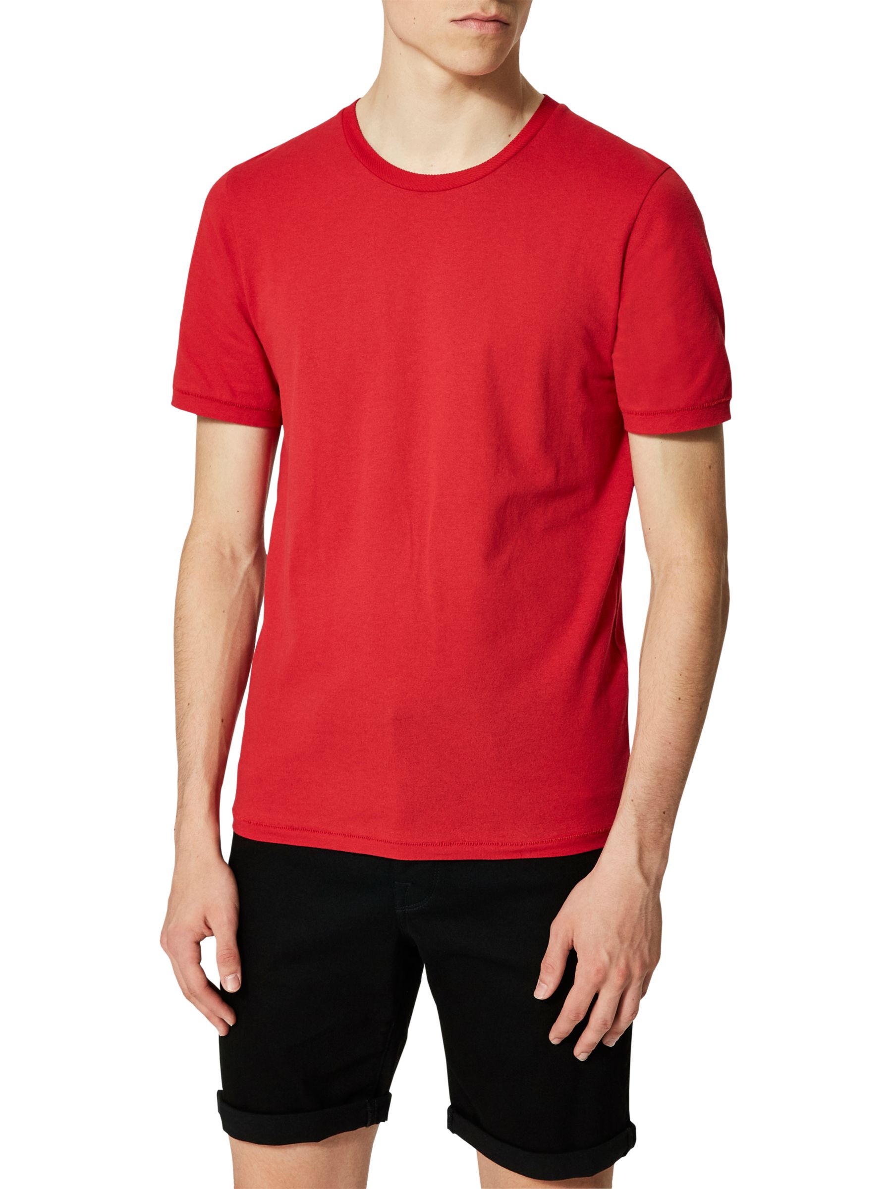 Selected Homme Shore Short Sleeve T-Shirt, Red