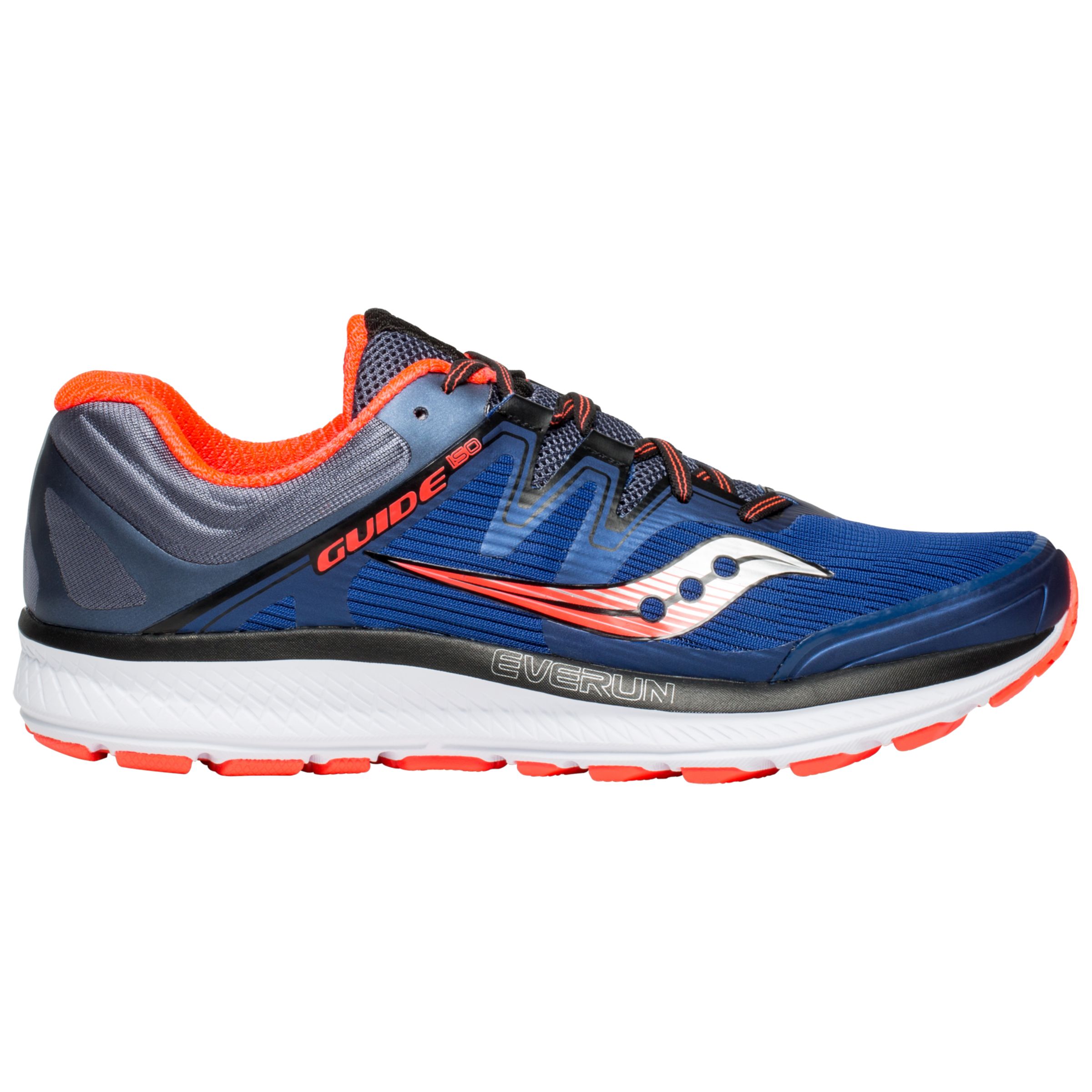 Saucony Guide 10 ISO Men's Running Shoes, Blue/Grey/Vizired