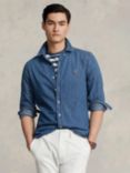 Polo Ralph Lauren Long Sleeve Slim Fit Denim Shirt, Blue