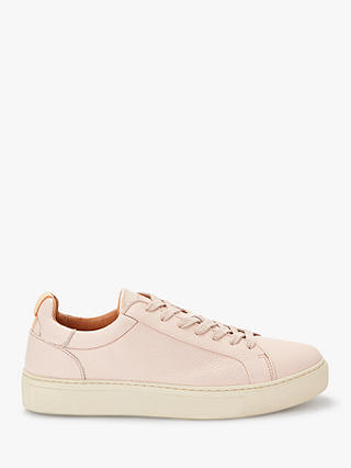 Selected Femme Donna Leather Trainers, Sand Dollar