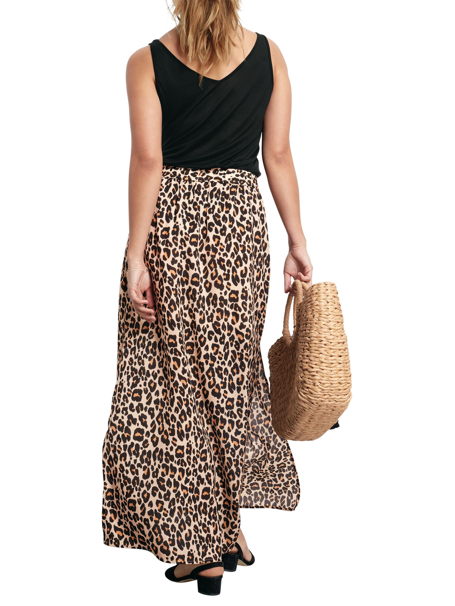 leopard print skirt maxi