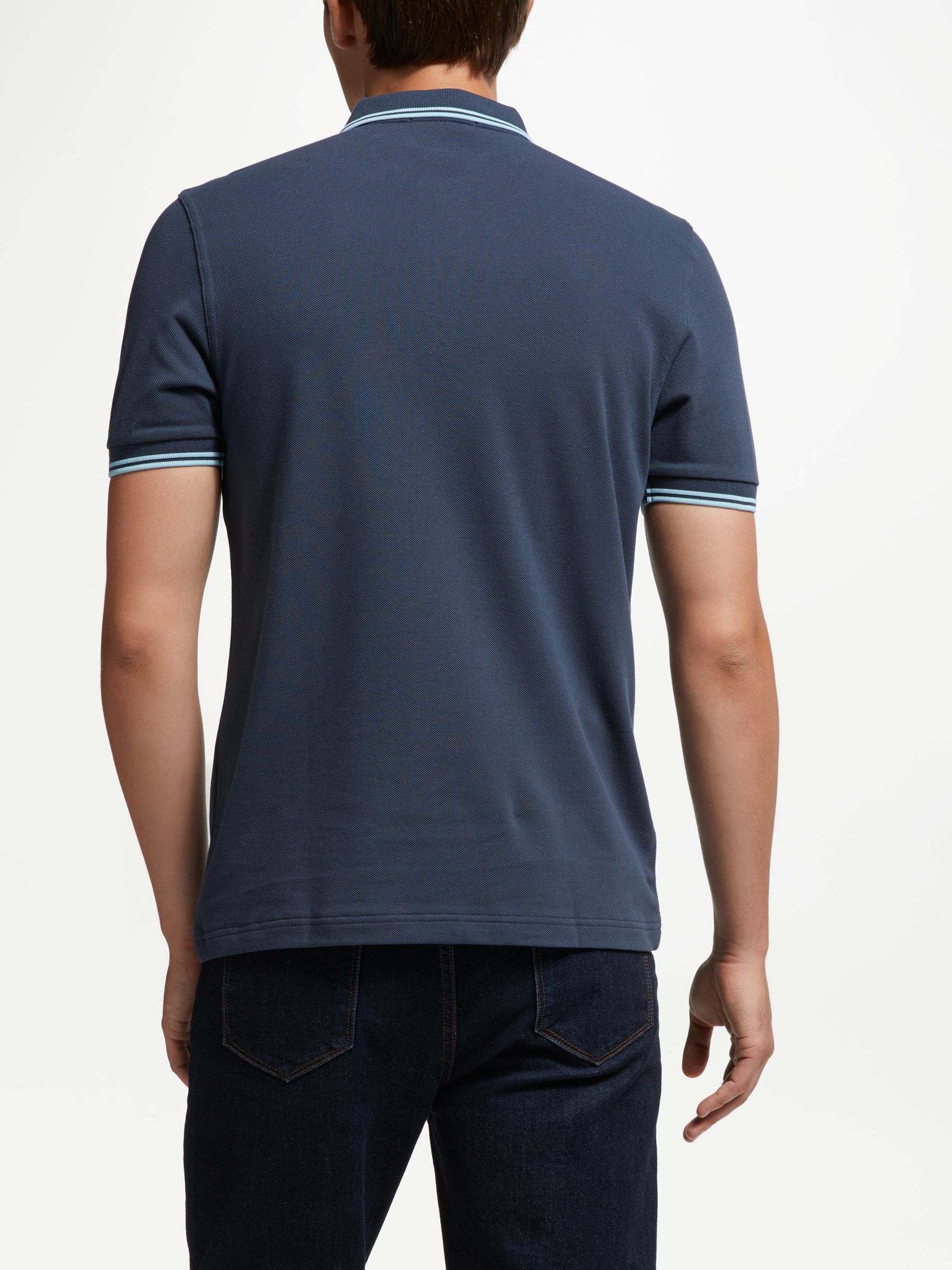 Buy Fred Perry Twin Tipped Regular Fit Polo Shirt, Dark Airforce Online at johnlewis.com