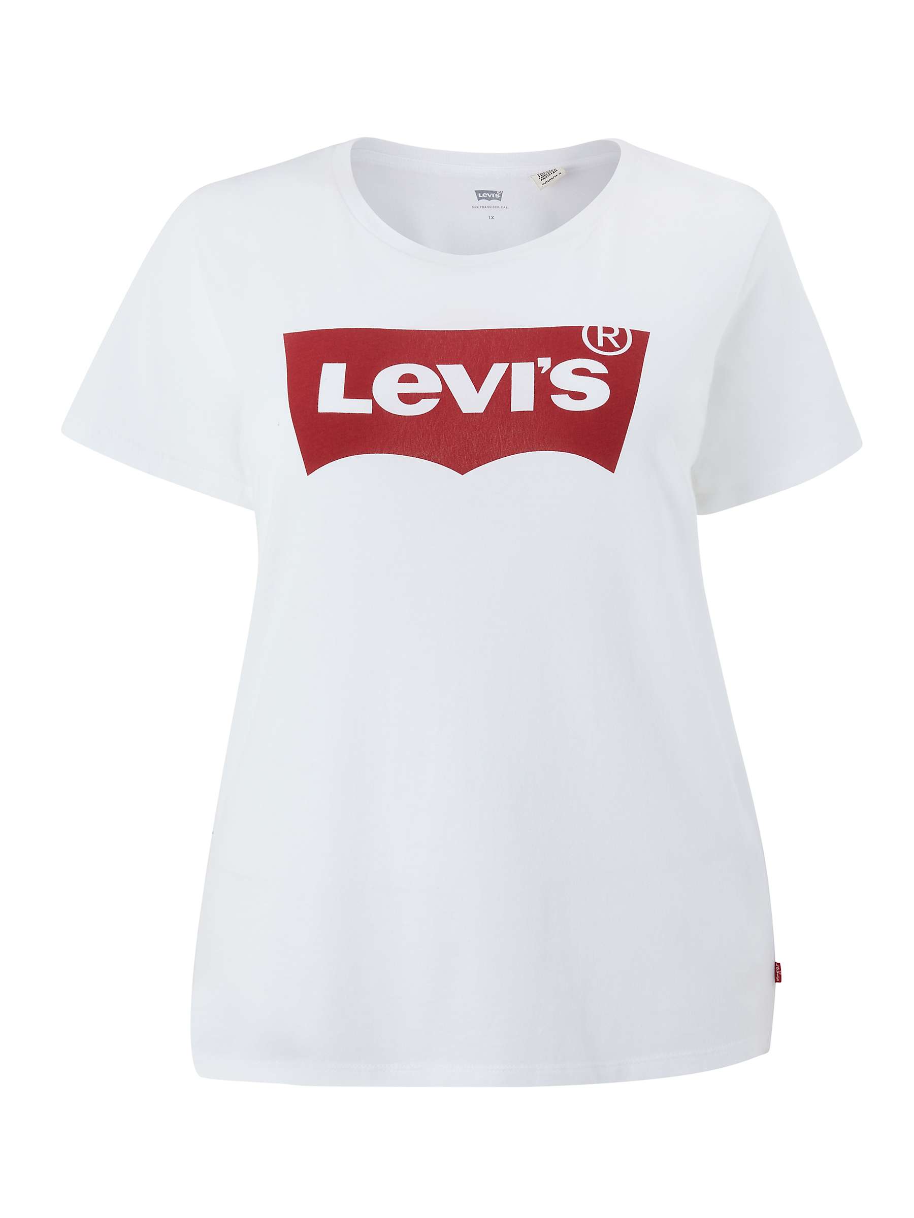 Buy Levi's Plus The Perfect T-Shirt, Batwing White Online at johnlewis.com