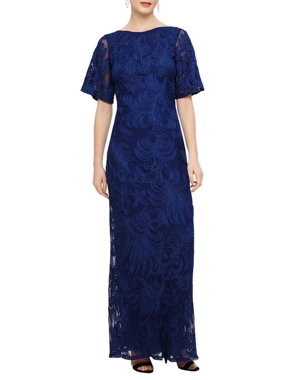 Phase Eight Cecily Tapework Dress, Cobalt Blue